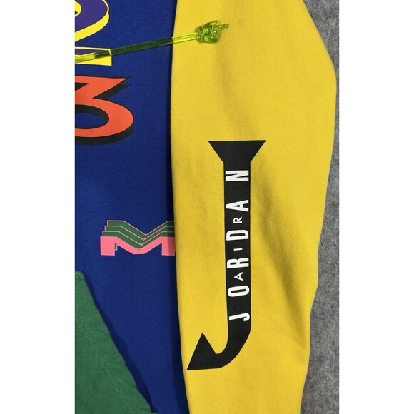 Nike Air Jordan Hoodie Men's Large Colorblock Sweatshirt CV7967-495 - Picture 6 of 13